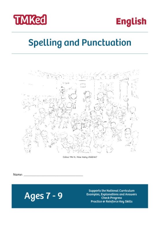 Key Stage 2 Literacy Worksheets for kids - SPAG, spelling and punctuation printable workbook, 7-9 years